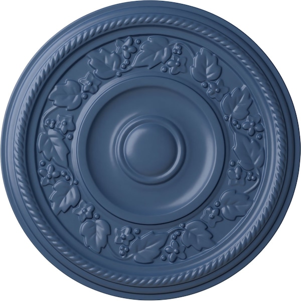 Ekena Millwork Tyrone Ceiling Medallion (Fits Canopies up to 6 3/4"), Hand-Painted Americana, 16 1/8"OD x 3/4"P CM16TYAMF - main